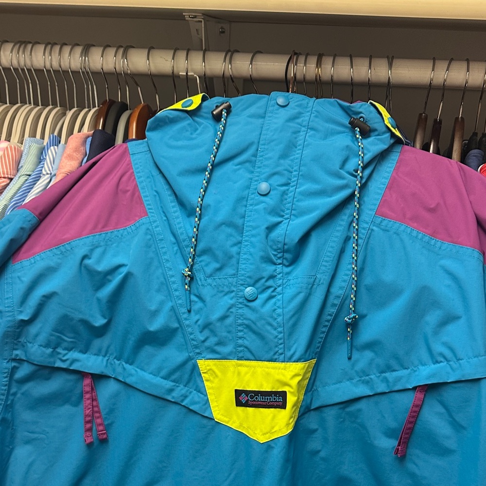 Columbia Blue and Purple Jacket